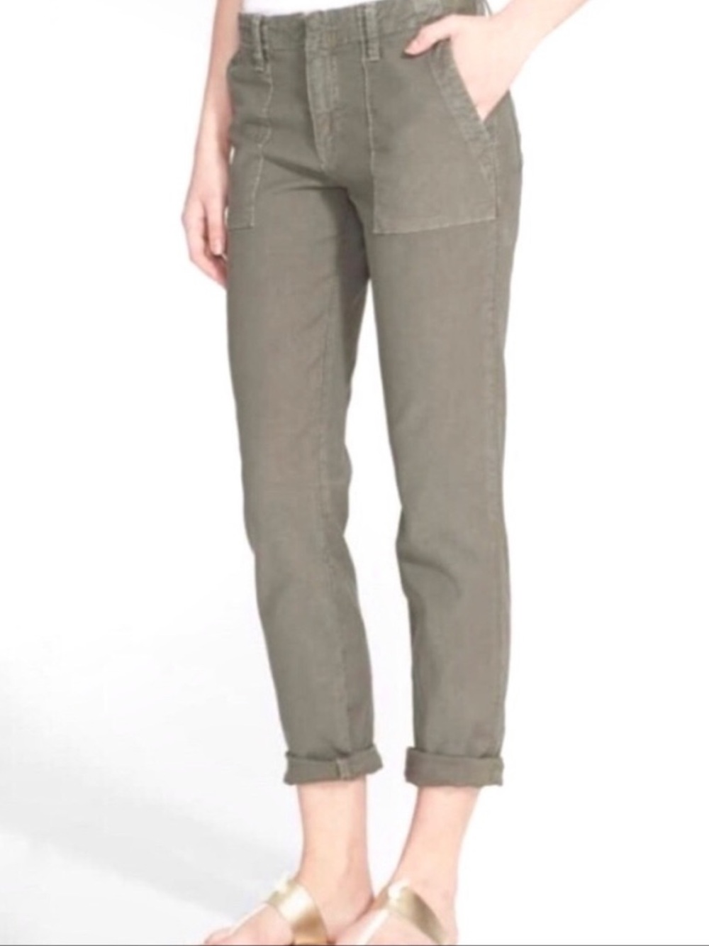 Joie army green pants